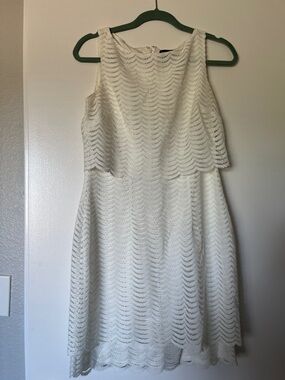 American Living White Lace Midi Dress